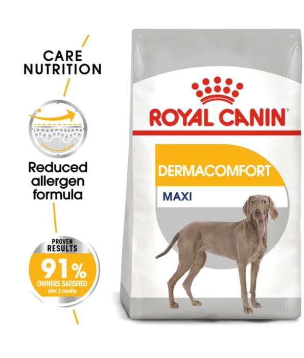 Royal Canin - Dermacomfort Maxi Dry Dog Food – Skin & Coat Care for Large Dogs - 12 kg