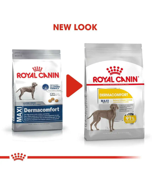 Royal Canin - Dermacomfort Maxi Dry Dog Food – Skin & Coat Care for Large Dogs - 12 kg
