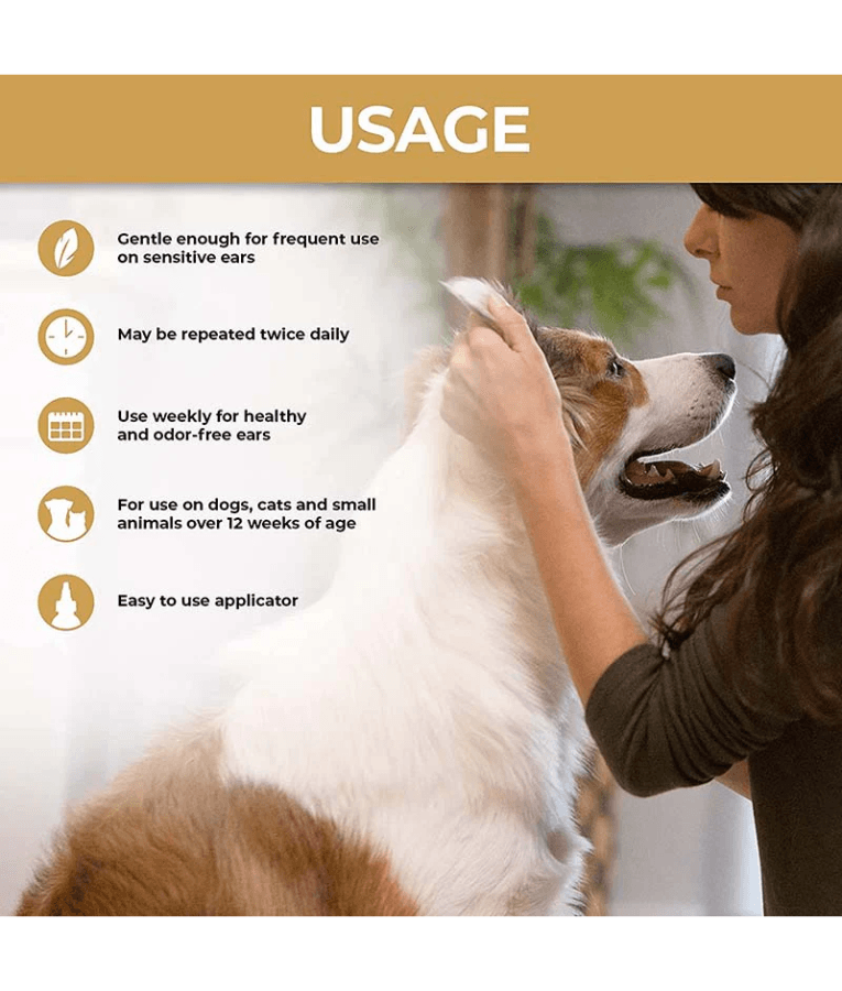 Synergy Labs - Veterinary Formula, Clinical Care Ear Therapy For Dogs & Cats - 946ml
