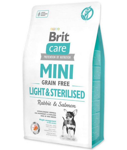Brit Care - Mini Adult light and sterilized dog With Rabbit Meat 2kg Brit Care