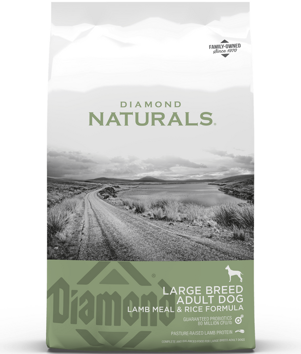 Diamond Naturals - Large Breed Adult Dog Lamb Meal & Rice Formula 15kg Diamond Naturals