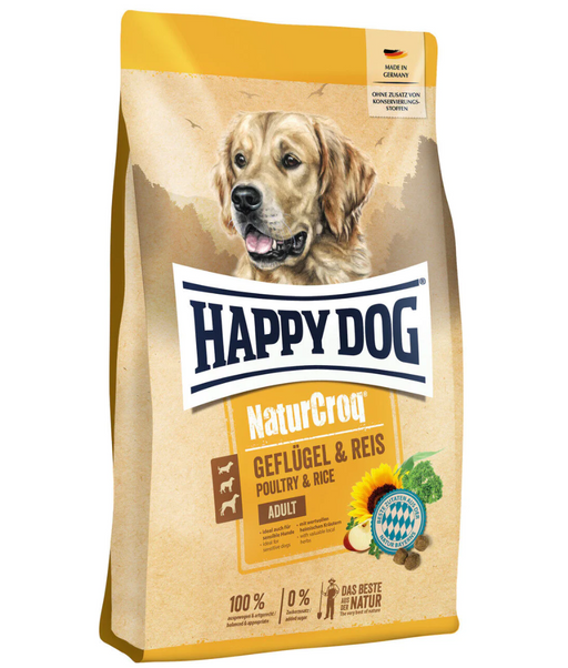 Happy Dog - NaturCroq Poultry Pure & Rice 4kg-11kg-15kg Happy Dog