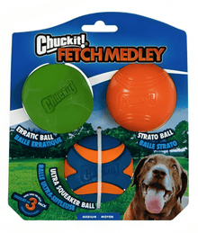 Chuckit! Chuckit! Fetch Ball Medley Triple Pack Medium