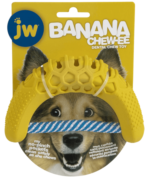 JW Banana Chew-ee Dental Dog Toy JW