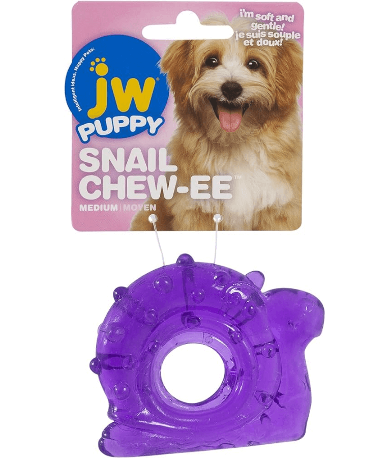 JW Snail Teether Puppy Toy — Petriotics