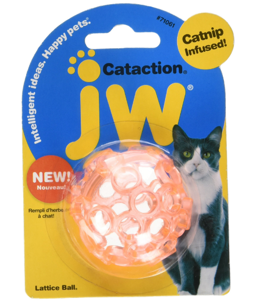 JW Cataction Lattice Ball Cat Toy JW