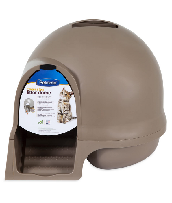Petmate Booda Cleanstep Litter Dome for Cats Beige L57.15cm×W57.15cm×H48.26cm Petmate