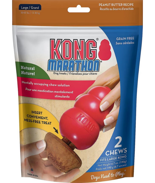 Kong Marathon 2-pk Peanut Butter Kong