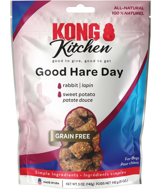Kong - Kitchen Good Hare Day Grain-Free Rabbit Chewy Dog Treats Kong