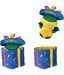 Kong Kong Puzzlements Surprise Present Squeaky Plush Dog Toy