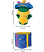 Kong Kong Puzzlements Surprise Present Squeaky Plush Dog Toy