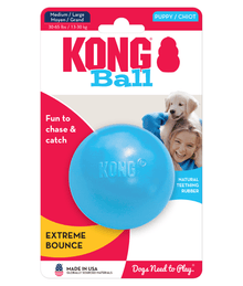 Kong Kong - Puppy Ball With Hole Blue Medium/Large