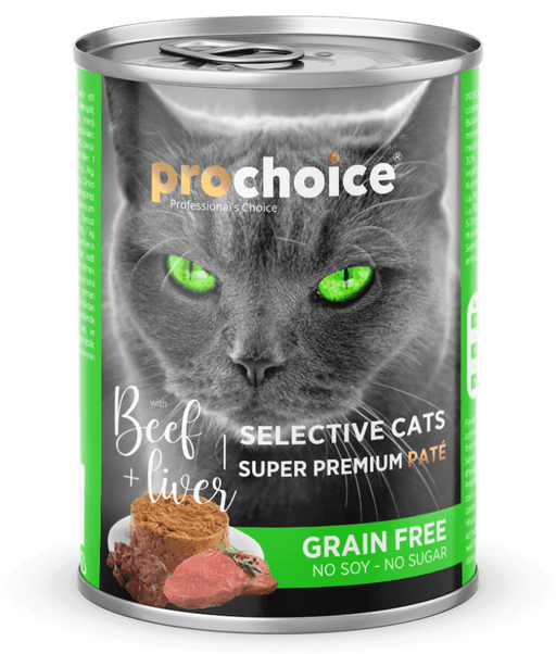 Prochoice - Adult Cat Premium Pate With Beef & Liver 400g Prochoice