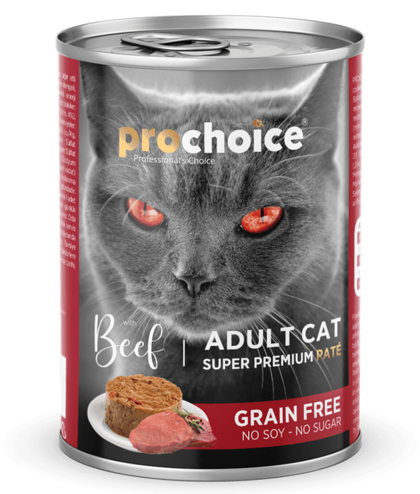 Prochoice - Adult Cat Premium Pate With Beef 400g Prochoice