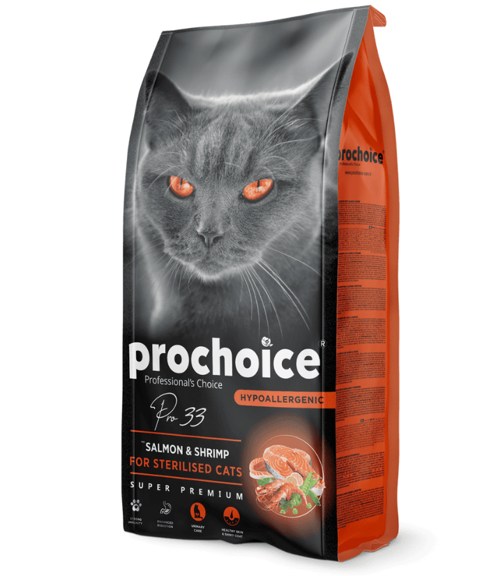 Prochoice - Pro 33 Salmon & Shrimp Sterilized Hypoallergenic 2kg-15kg