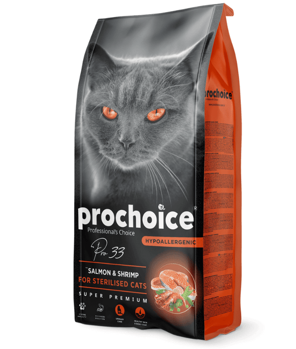 Prochoice - Pro 33 Salmon & Shrimp Sterilized Hypoallergenic 2kg-15kg