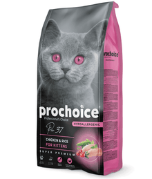 Prochoice Prochoice - Pro 37 Chicken & Rice Hypoallergenic For Kittens 2kg