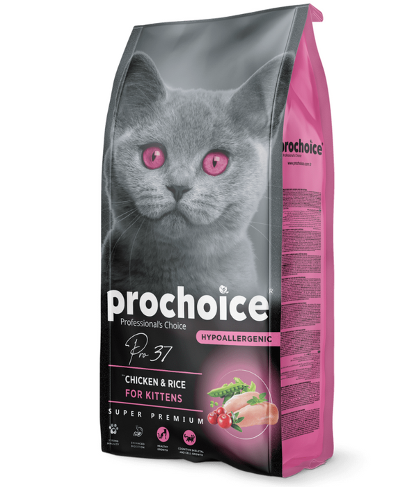 Prochoice - Pro 37 Chicken & Rice Hypoallergenic For Kittens 2kg Prochoice