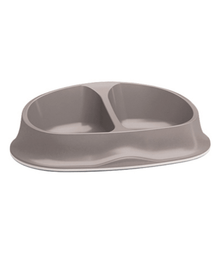 Stefanplast Stefanplast Chick Double Bowl Light Dove Grey