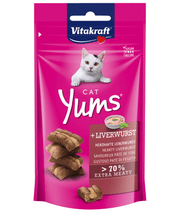 Vitakraft - Cat Yums, Soft Bites With Liverwurst (Liver Sausage) - 40g