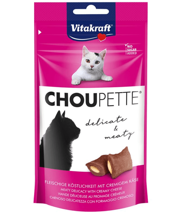 Vitakraft - Choupette, Delicate and Meaty Soft Bites, With Meat and Milk For Fussy Cats - 40g