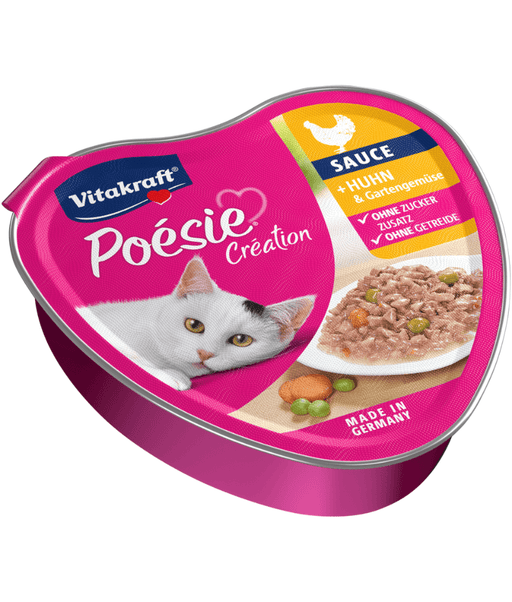 Vitakraft - Poesie Creation, Adult Wet Cat Food With Chicken In Gravy - 85g