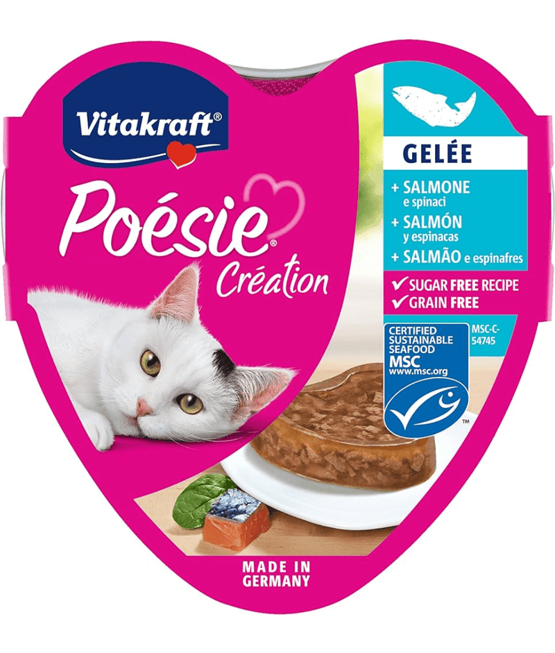 Vitakraft - Poesie Creation, Adult Wet Cat Food With Salmon In Jelly - 85g