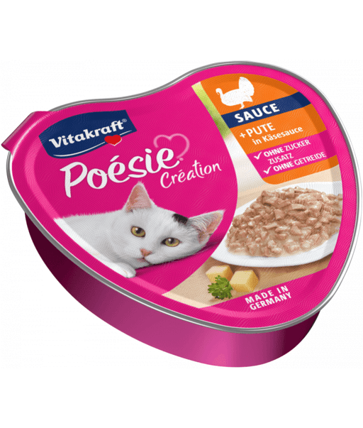Vitakraft - Poesie Creation, Adult Wet Cat Food With Turkey In Gravy - 85g