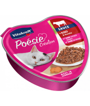 Vitakraft - Poesie Creation, Adult Wet Cat Food With Beef In Gravy - 85g