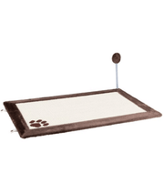 Trixie - Dual-Sided Scratching Mat with Toy for Cats 70x45 cm
