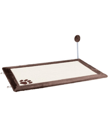 Trixie - Dual-Sided Scratching Mat with Toy for Cats 70x45 cm
