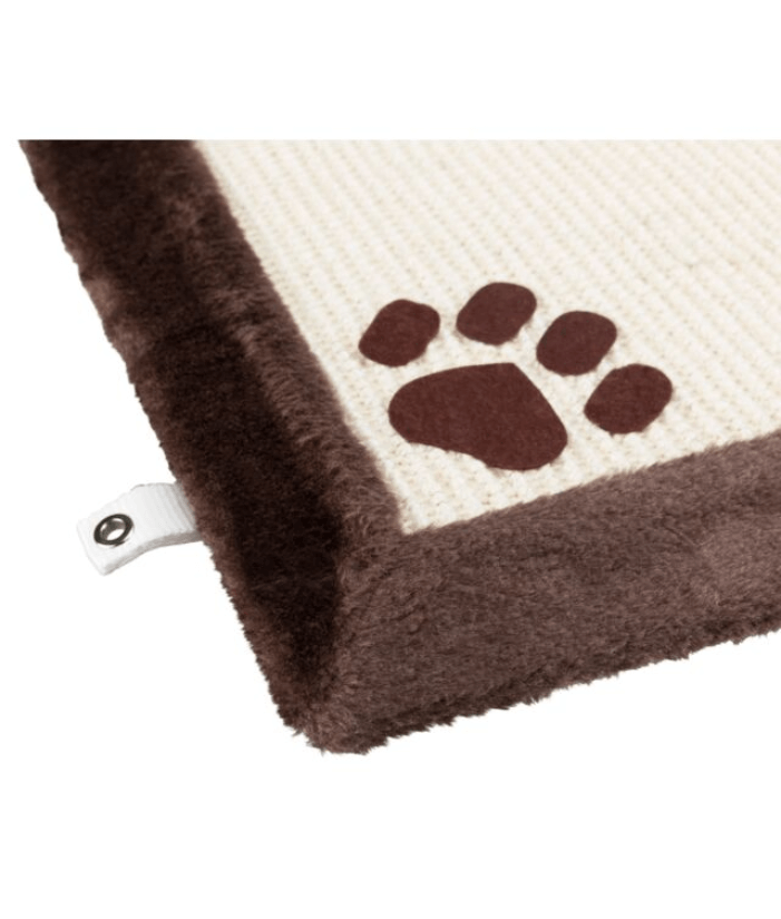 Trixie - Dual-Sided Scratching Mat with Toy for Cats 70x45 cm