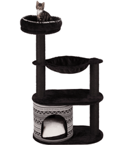 Trixie Giada Cat Tree Scratching Post Black & white 65Lx38Wx112H cm