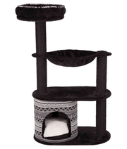 Trixie Giada Cat Tree Scratching Post Black & white 65Lx38Wx112H cm