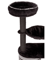 Trixie Giada Cat Tree Scratching Post Black & white 65Lx38Wx112H cm