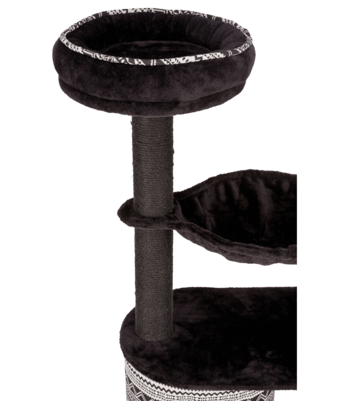 Trixie Giada Cat Tree Scratching Post Black & white 65Lx38Wx112H cm