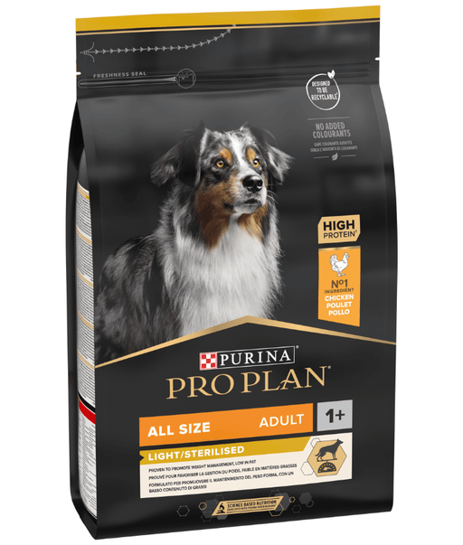 Purina ProPlan - Light Sterilized Chicken Dry Dog Food 14kg ProPlan