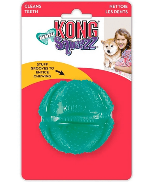 Kong - Squeezz Dental Ball Kong