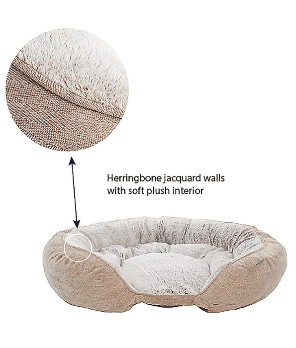 Top Paw - Large Oval Lounger 96x76x23 cm