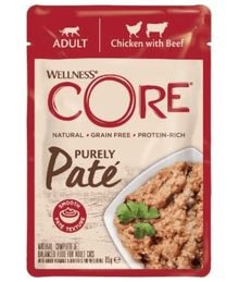 Wellness CORE Cat Purely Pate Chicken With Beef Wet Food 85g