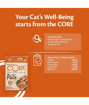 Wellness CORE Cat Purely Pate Chicken With Turkey Wet Food 85g