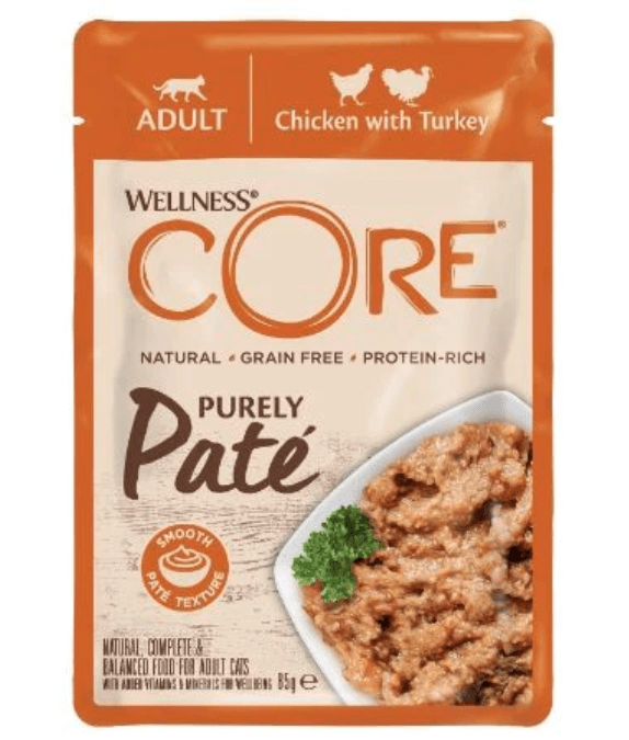 Wellness CORE Cat Purely Pate Chicken With Turkey Wet Food 85g