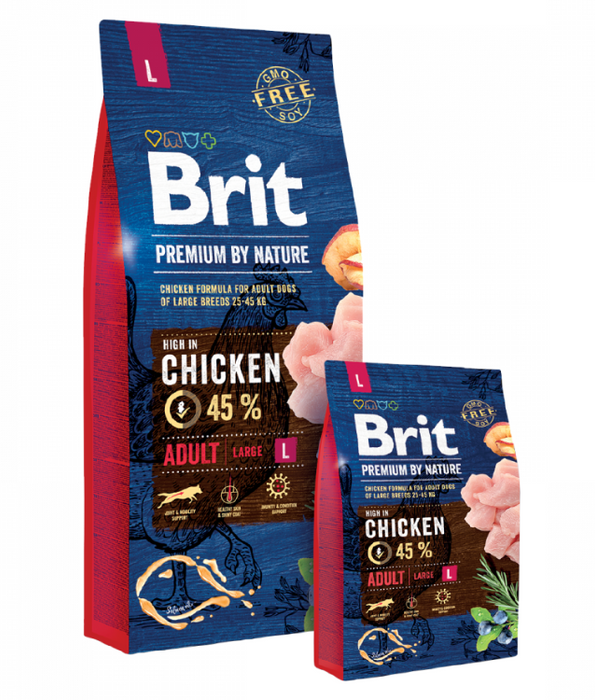 Brit Premium - Adult Large Breed With Chicken 3kg-15kg Brit Premium