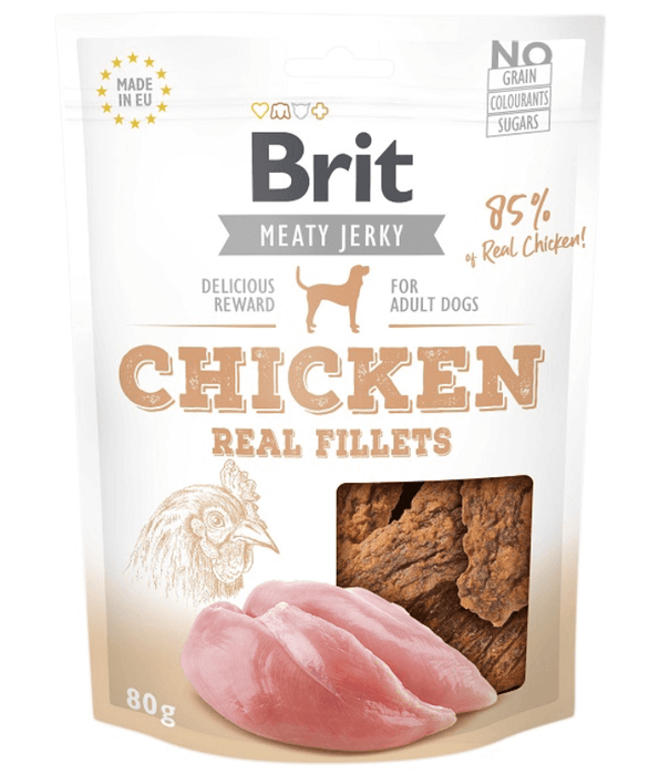 Brit - Jerky Snack-Chicken Real Fillets 80g Brit Care