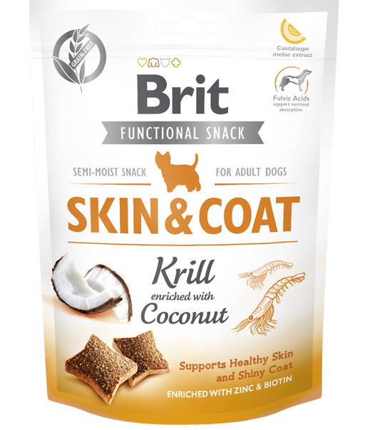 Brit Care Dog Functional Snack Skin&Coat Krill 150g Brit Care