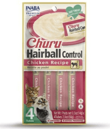 Inaba Churu Hairball Control Chicken Recipe 4 Tubes