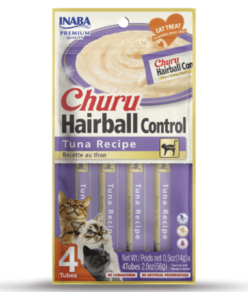 Inaba Churu Hairball Control Tuna Recipe 4 Tubes