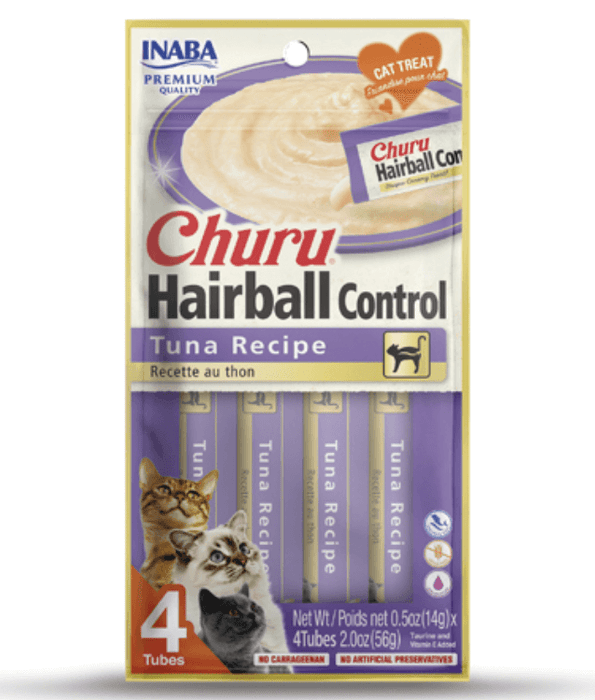 Inaba Churu Hairball Control Tuna Recipe 4 Tubes Inaba