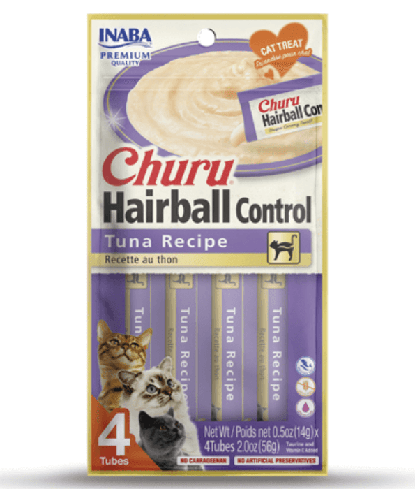 Inaba Churu Hairball Control Tuna Recipe 4 Tubes Inaba