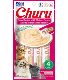 Inaba Churu Tuna Recipe with Shrimp Flavor 4 Tubes